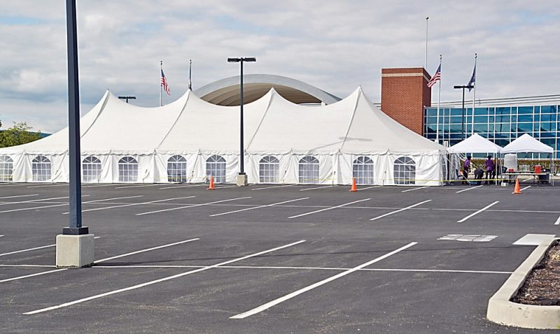 Big tent draws more than attention to venue